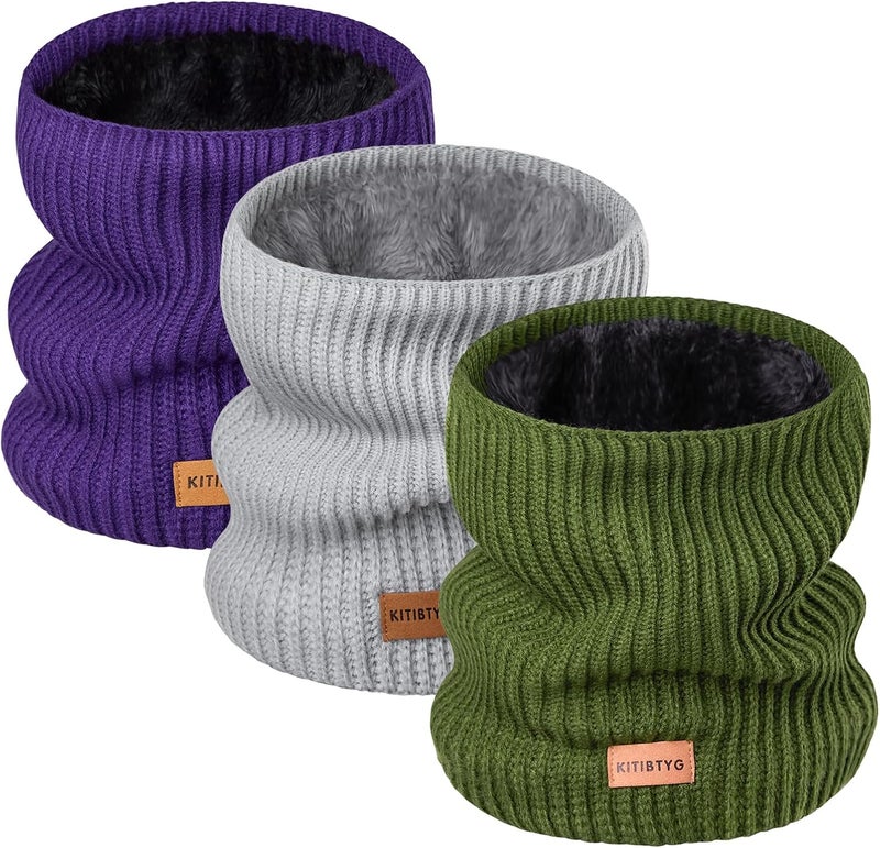 KITIBTYG Winter Neck Gaiters & Ski Mask,Winter Fleece Neck Warmer Face for Men &Women Windproof Gift - Image 1